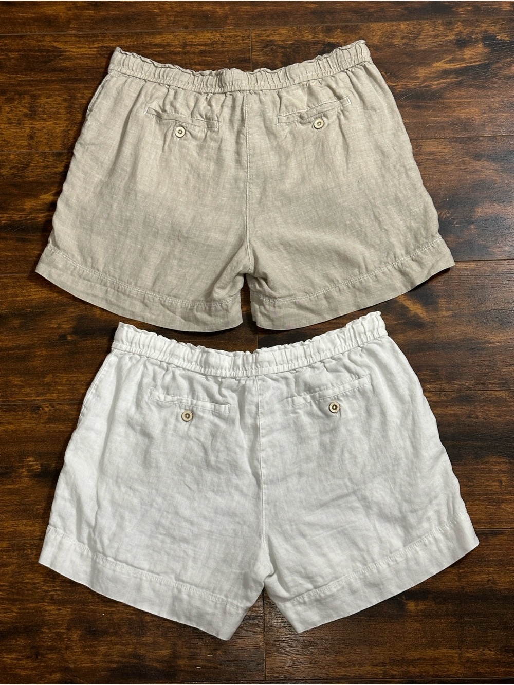 Tommy Bahama 100% Linen Shorts Bundle Size M ๐ด White + Beige - Picture 3 of 7